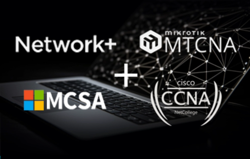 شروع ثبت نام پکیج مهندسی شبکه چهار دوره Network+ - MTCNA - MCSA 2022 - CCNA