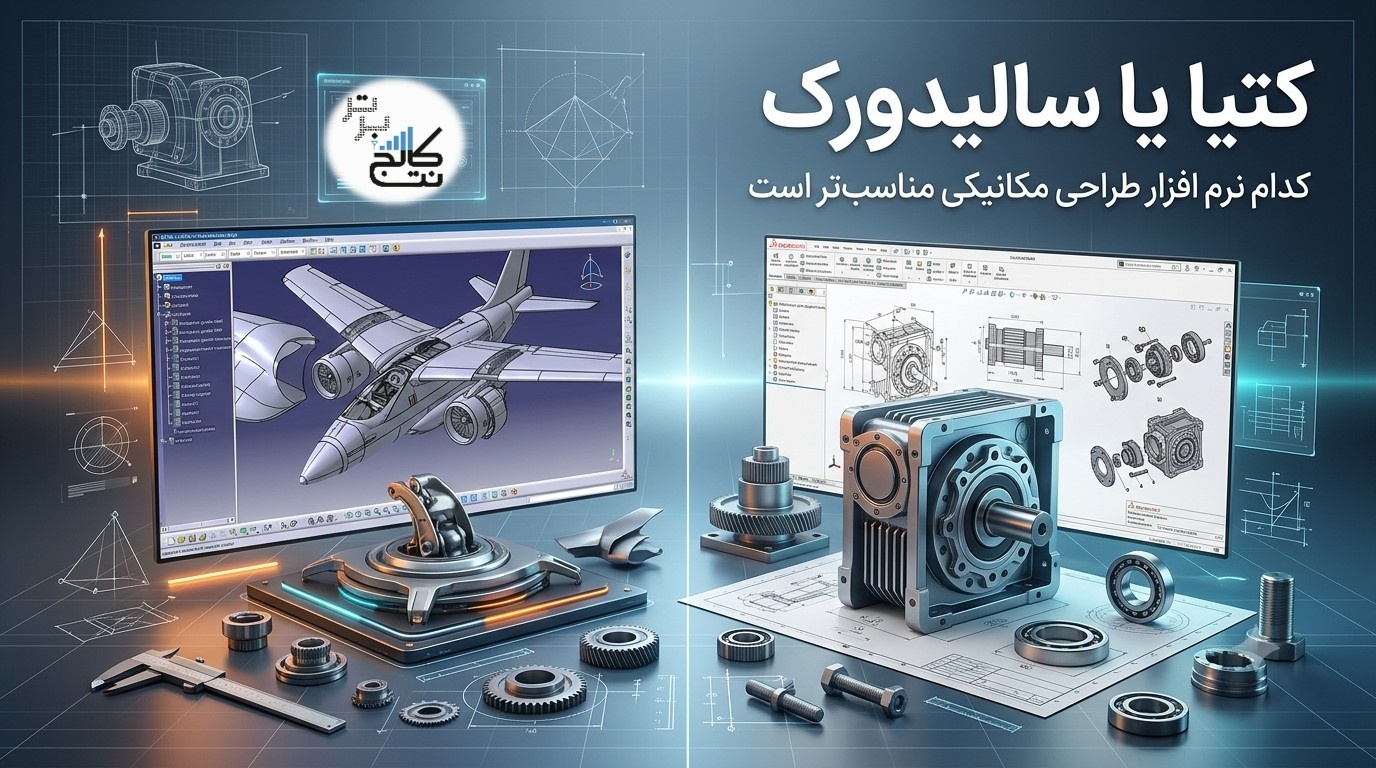 کتیا یا سالیدورک کدام نرم‌افزار طراحی مکانیکی