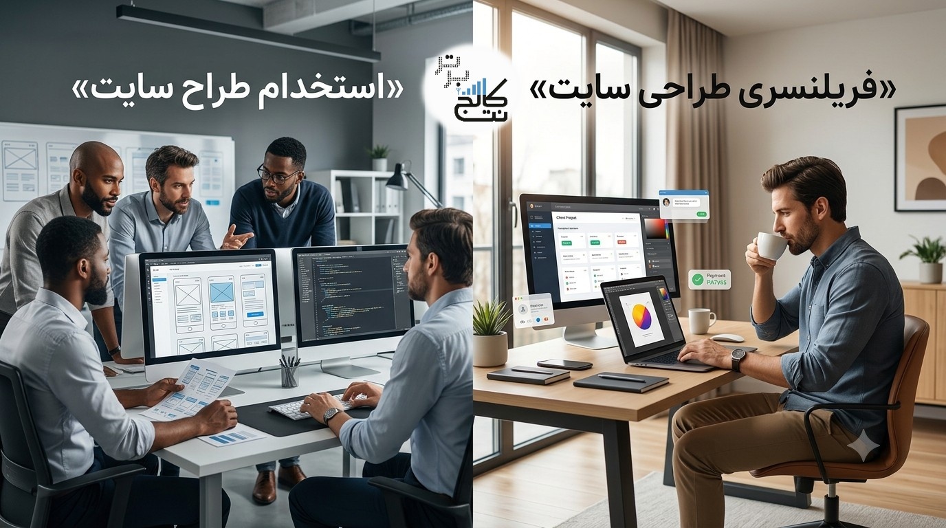استخدام طراح سایت و فریلنسری طراحی سایت
