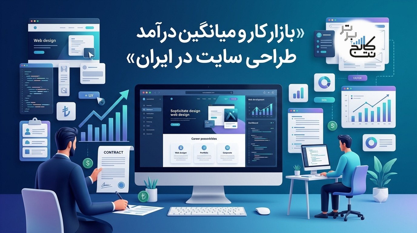 بازار کار و میانگین درآمد طراحی سایت در ایران
