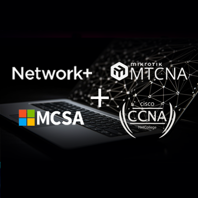 پکیج مهندسی شبکه چهار دوره Network+ MTCNA + MCSA 2022 + CCNA